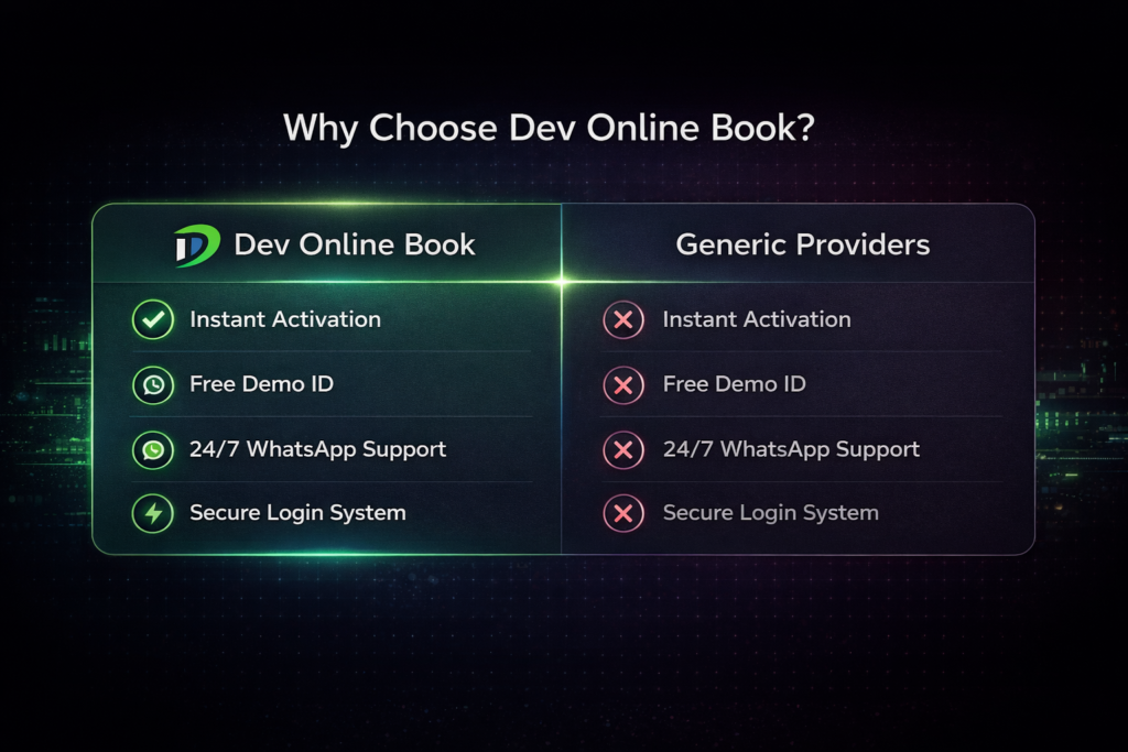 Dev Online Book instant betting ID fast activation