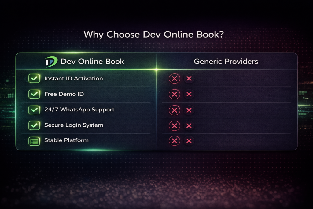 get cricket betting ID India Dev Online Book