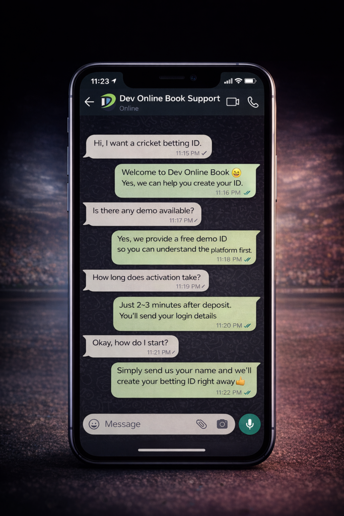cricket betting ID provider WhatsApp support India
