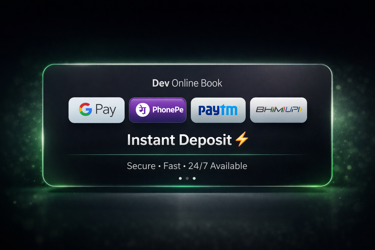 UPI payment methods GPay PhonePe Paytm cricket betting ID deposit